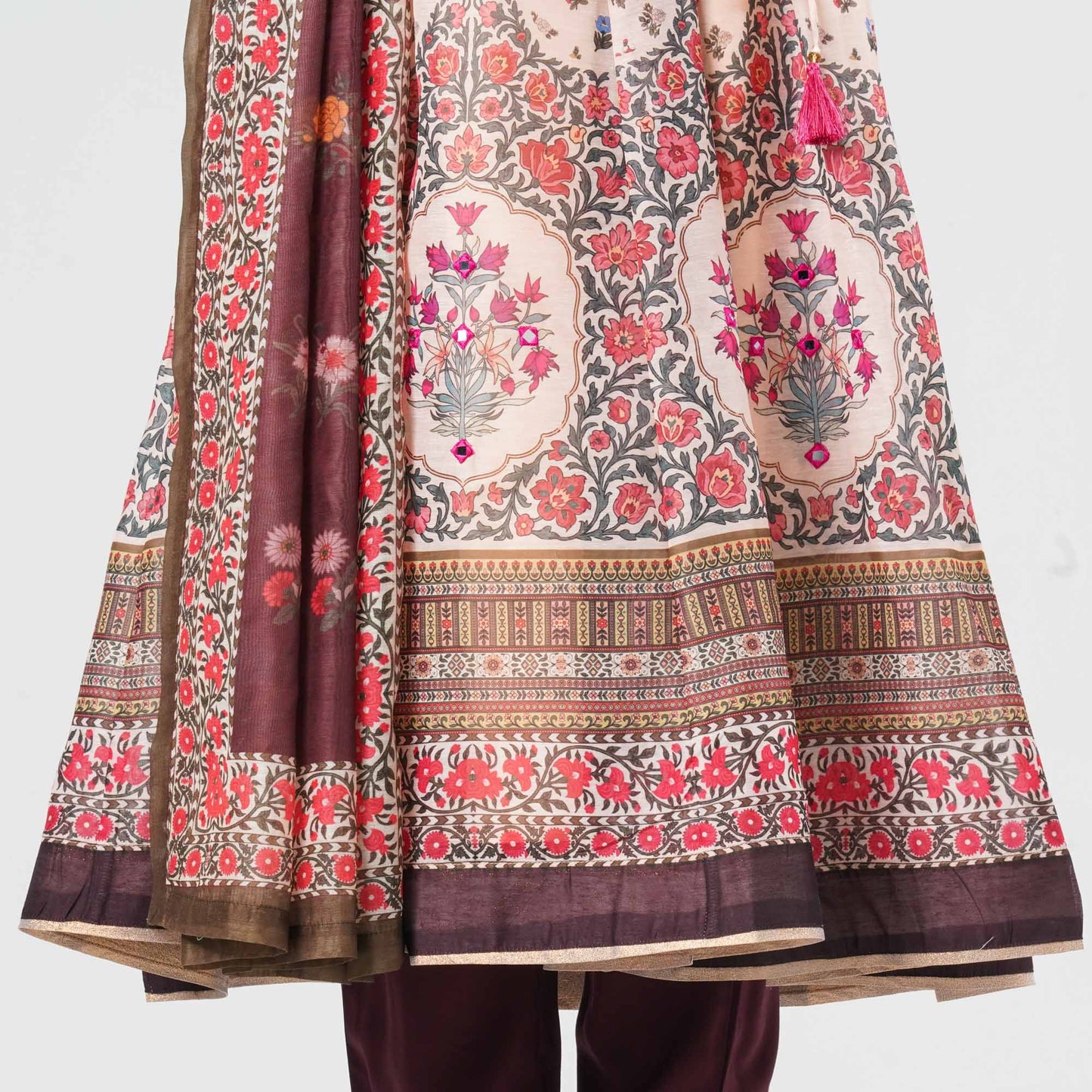 Women Half-Silk Three Piece Set