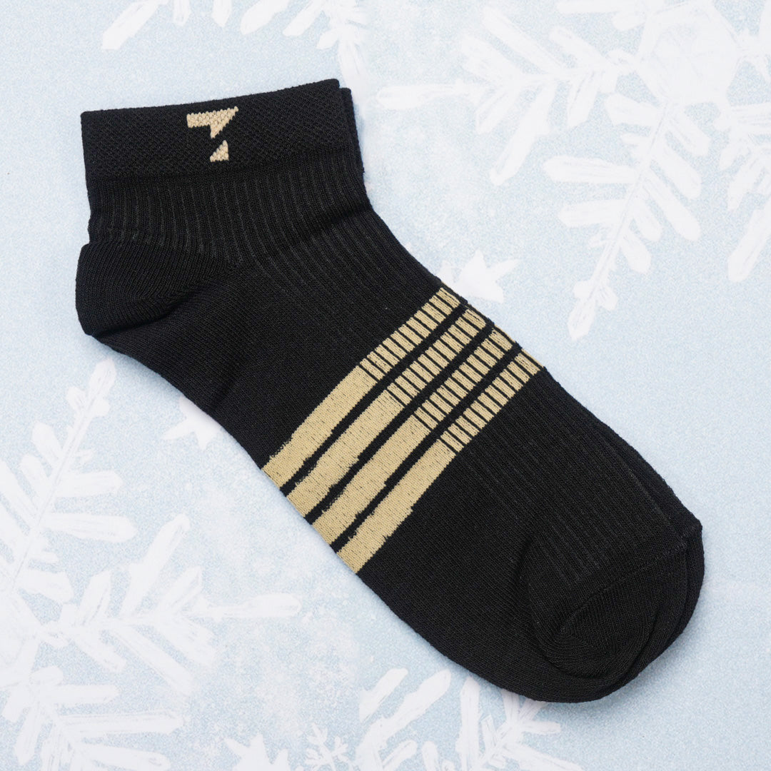 Black & Beige Cotton Socks