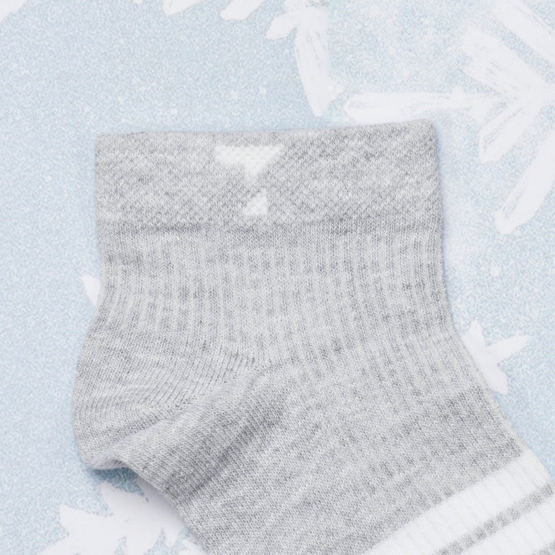 Ash & White Cotton Socks