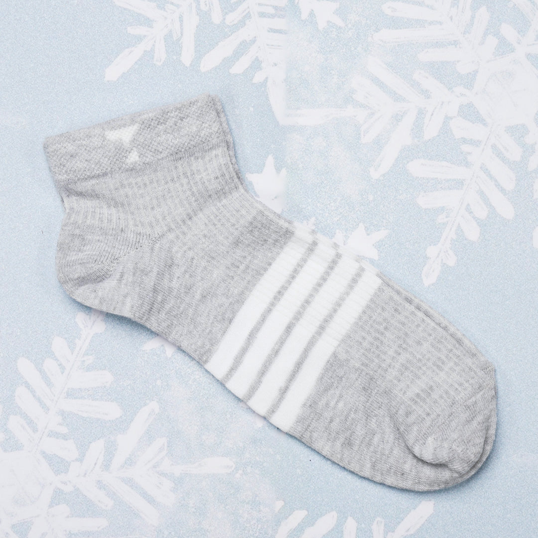 Ash & White Cotton Socks