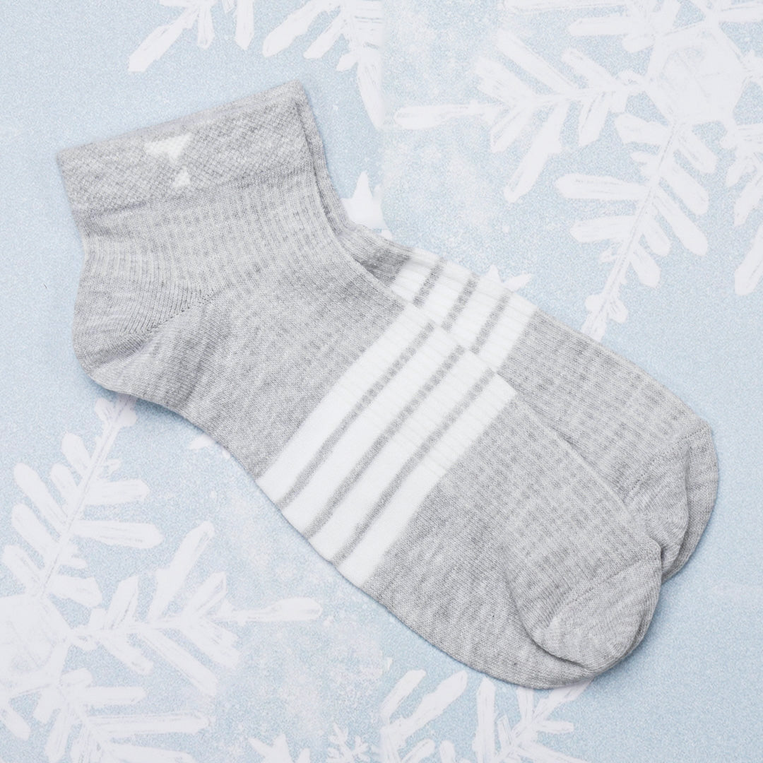 Ash & White Cotton Socks