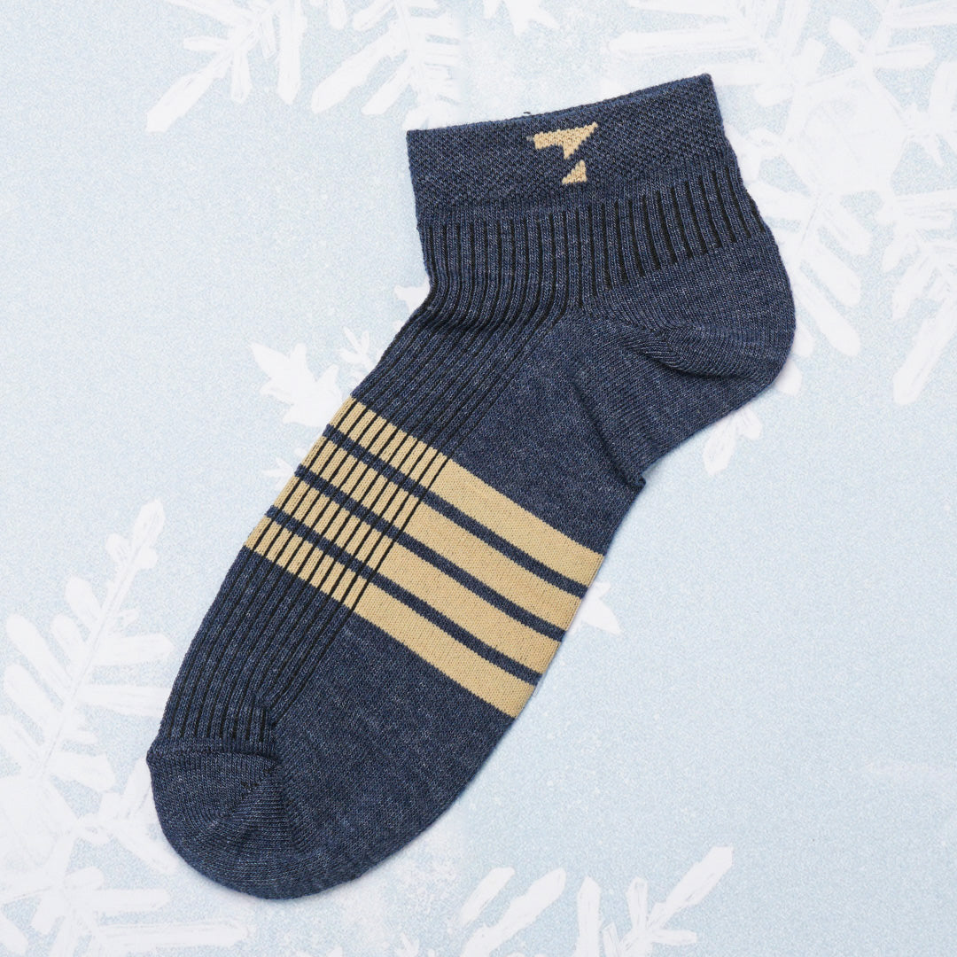 Blue & Beige Cotton Socks