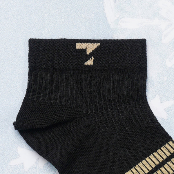 Black & Beige Cotton Socks