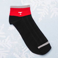 Load image into Gallery viewer, Black &amp; Red Cotton Socks
