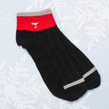 Load image into Gallery viewer, Black &amp; Red Cotton Socks
