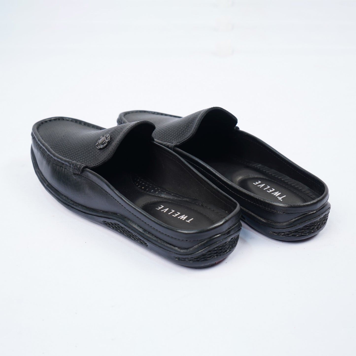 Mens Black Leather Loafers