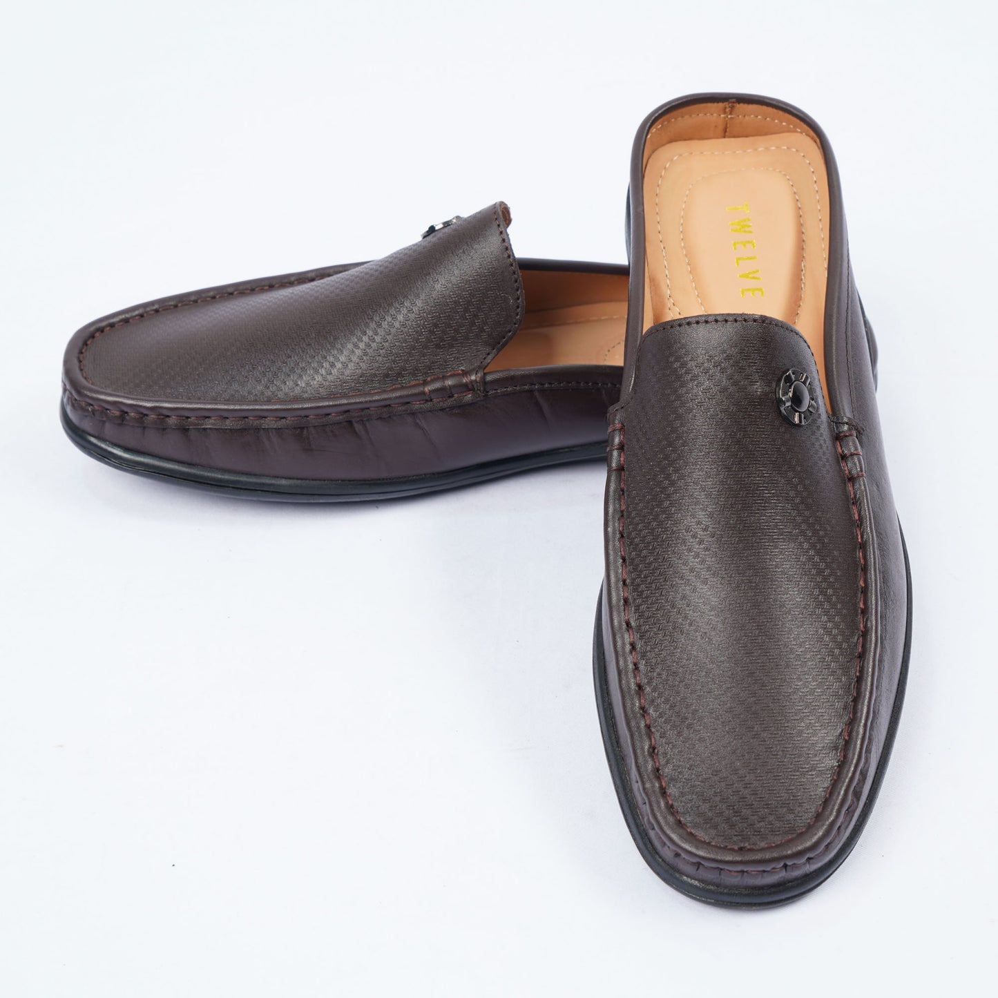 Mens Brown  Leather Loafers