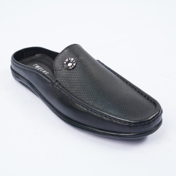 Men’s Black Leather Loafers