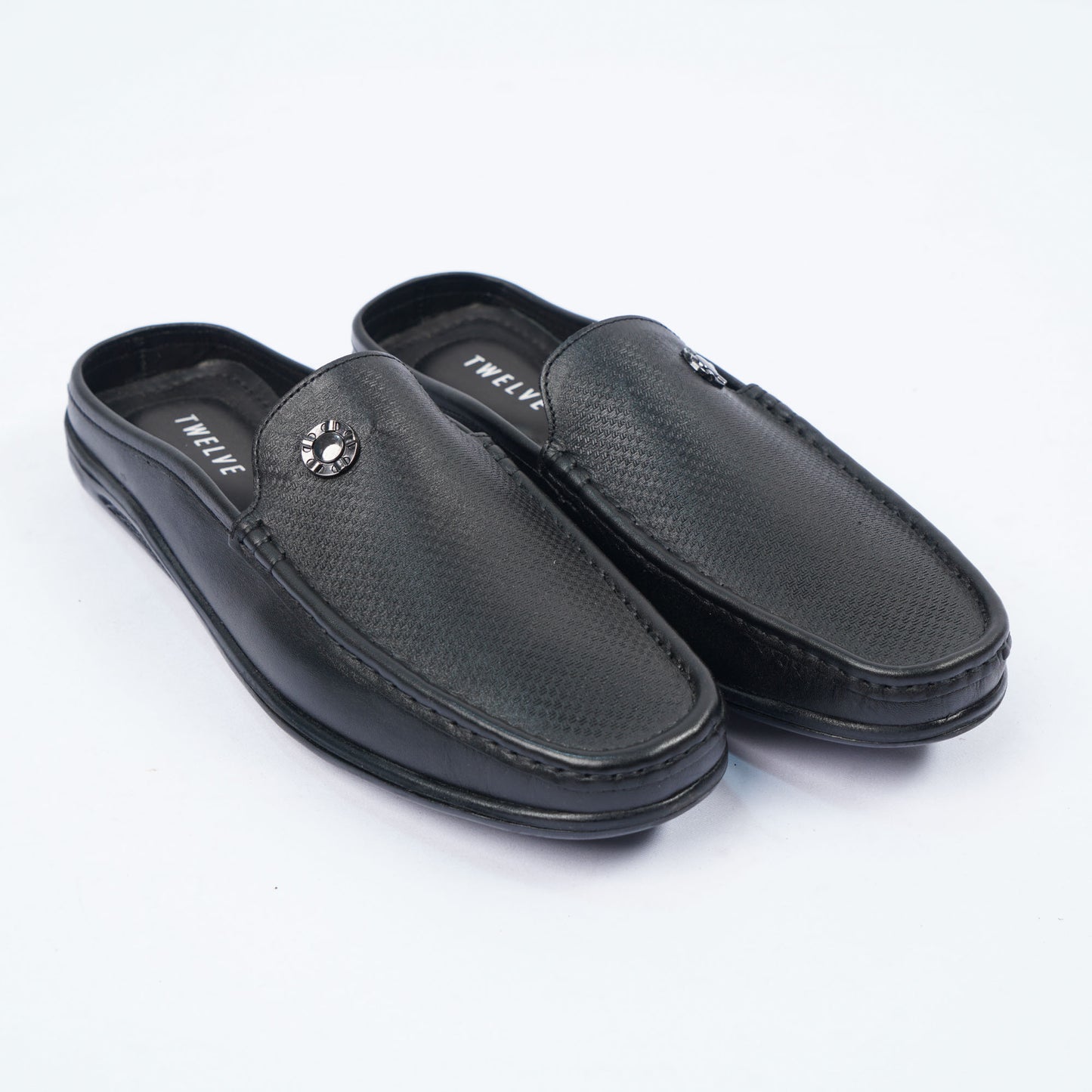 Mens Black Leather Loafers