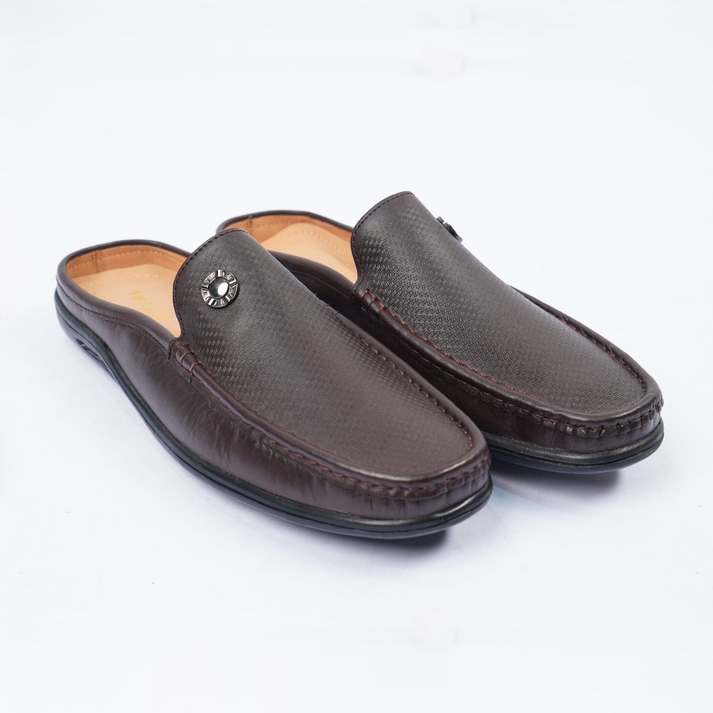 Mens Brown  Leather Loafers