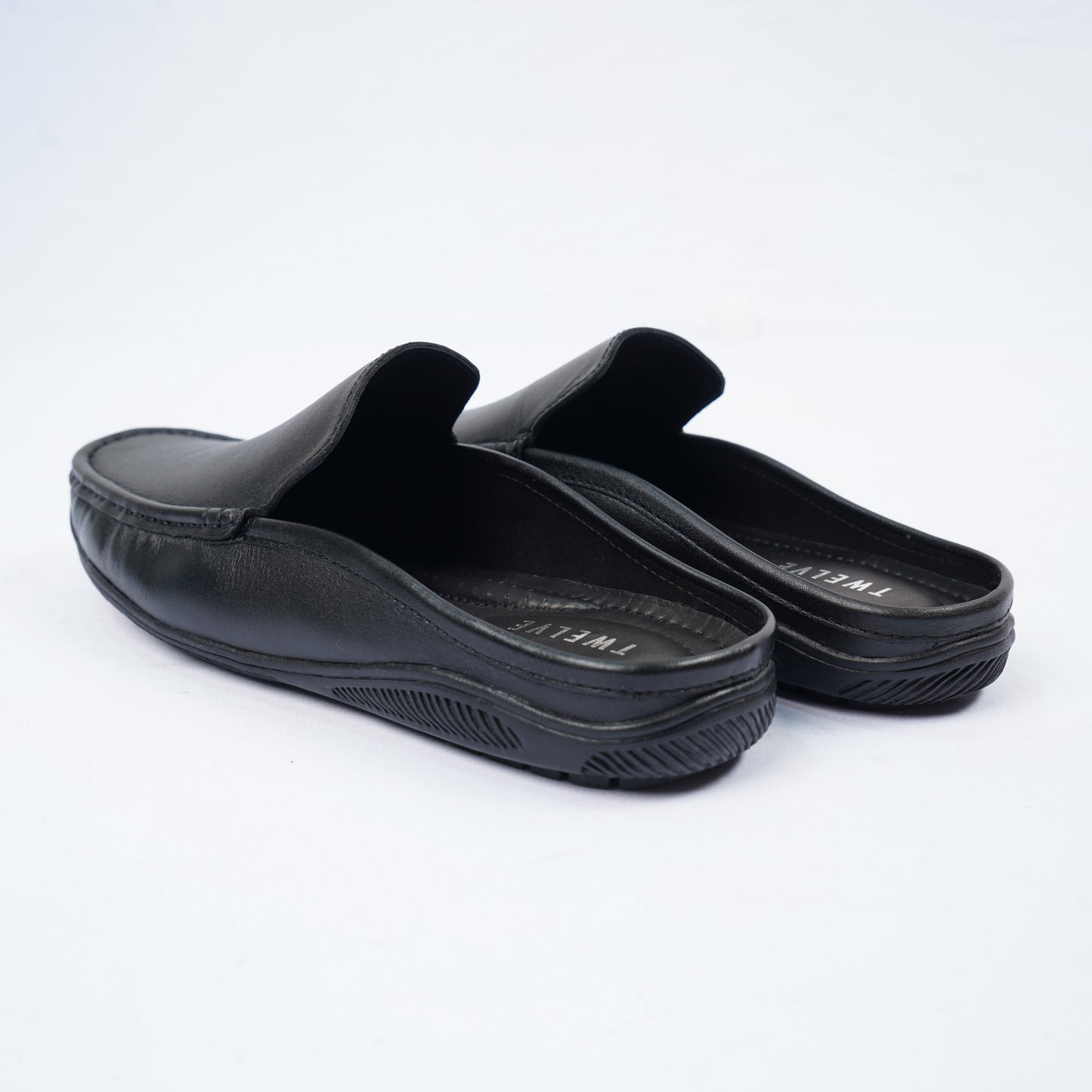 Mens Black Leather Loafers