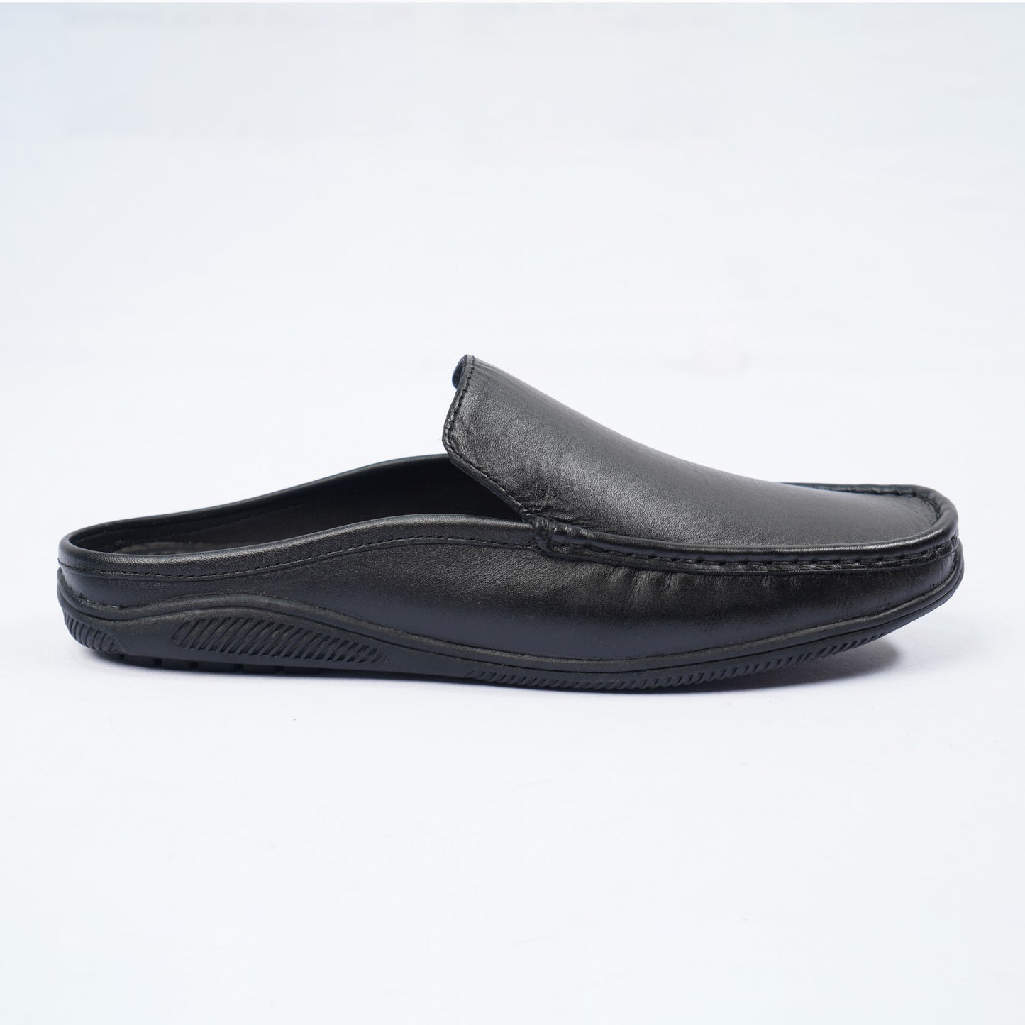 Mens Black Leather Loafers