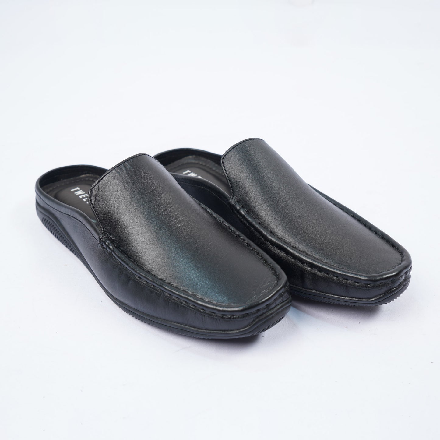 Mens Black Leather Loafers