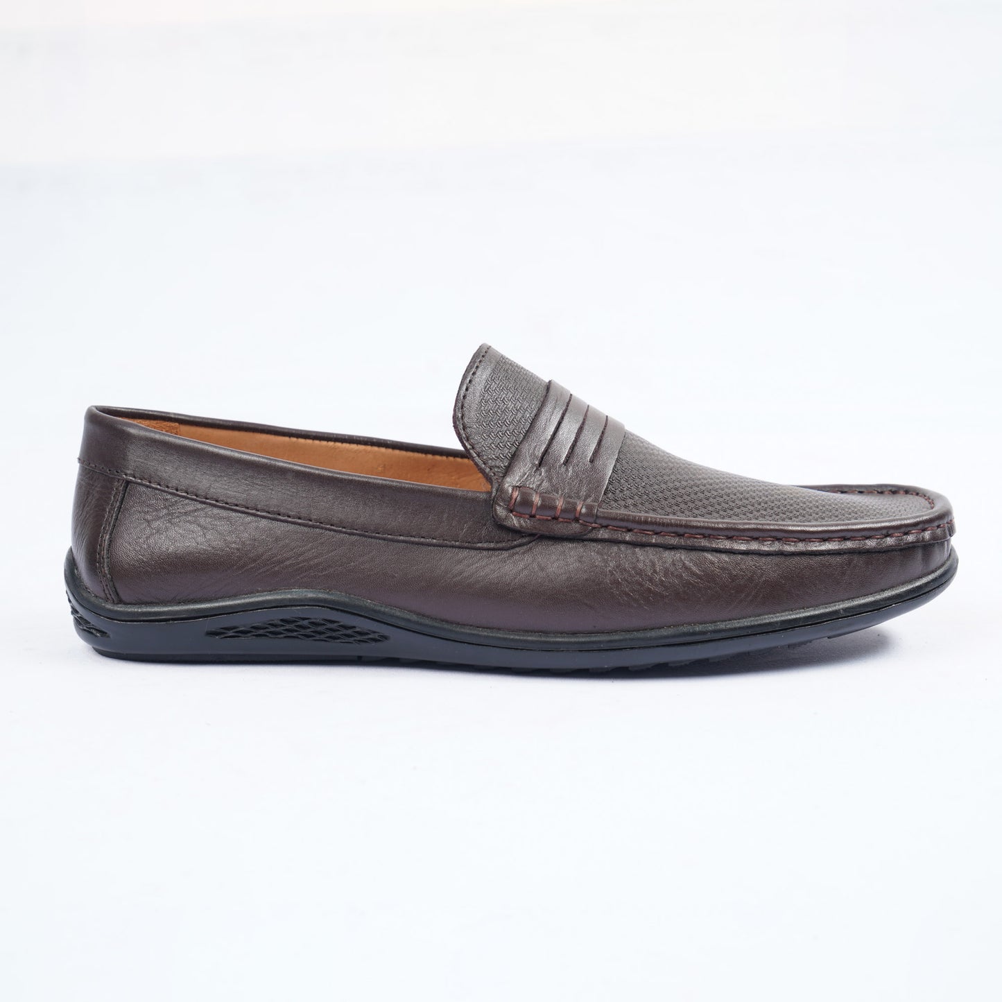 Mens Brown Leather Loafers