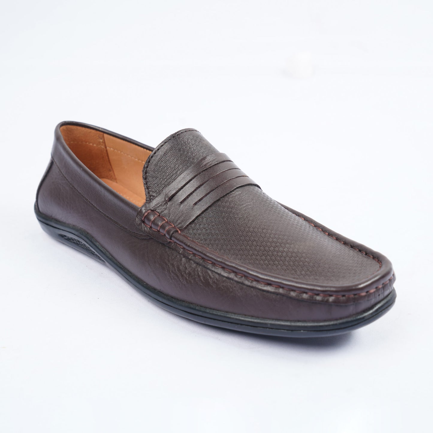 Mens Brown Leather Loafers