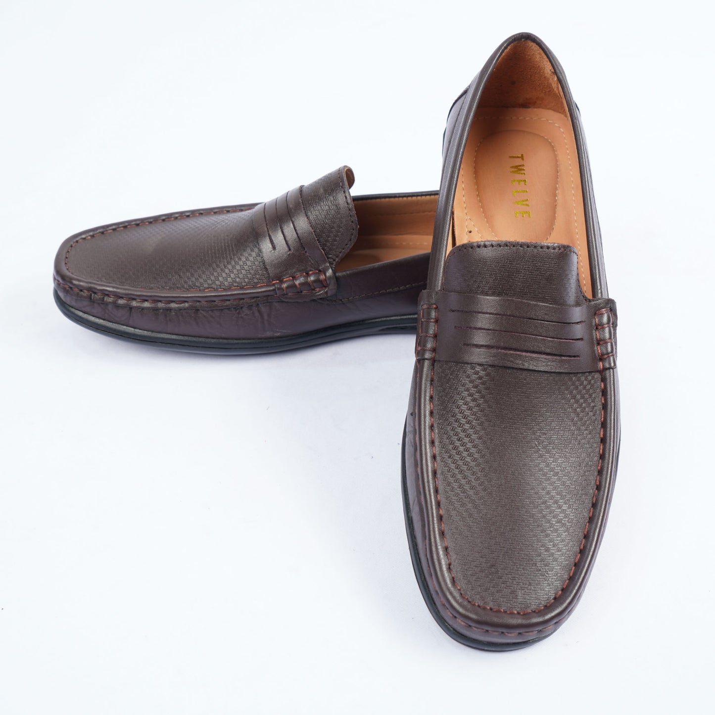 Mens Brown Leather Loafers