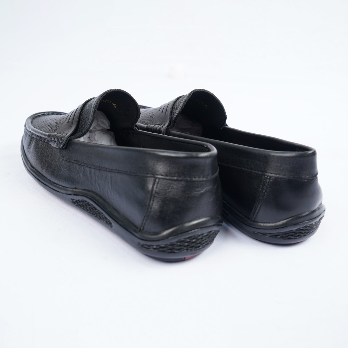 Mens Black Leather Loafers