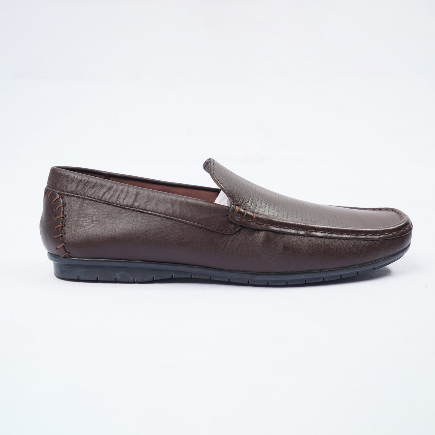 Mens Dark Brown Leather Loafers