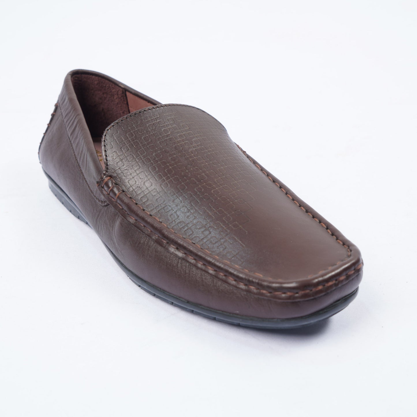 Mens Dark Brown Leather Loafers