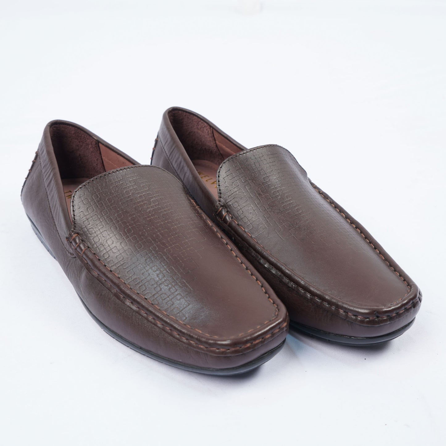 Mens Dark Brown Leather Loafers