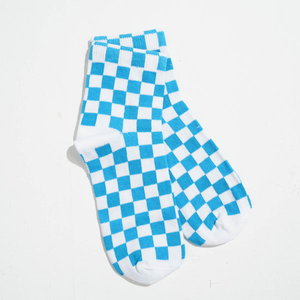 Blue Cotton Socks