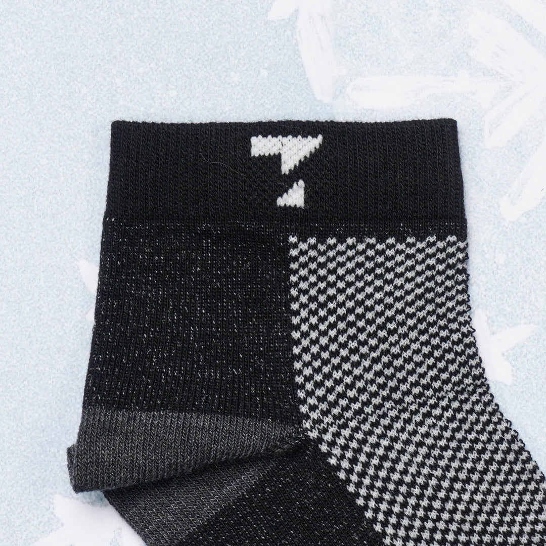 Black & Ash Cotton Socks