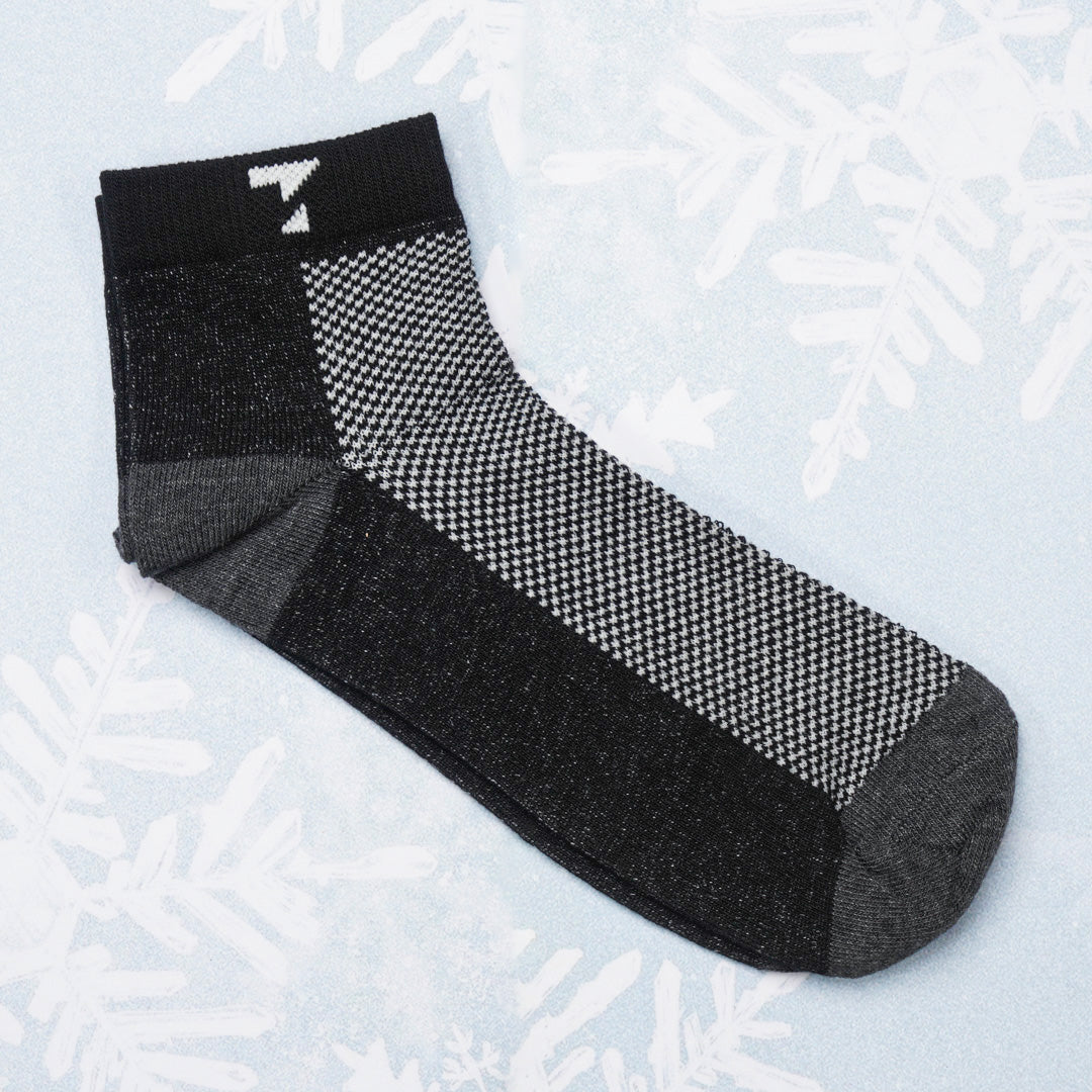 Black & Ash Cotton Socks