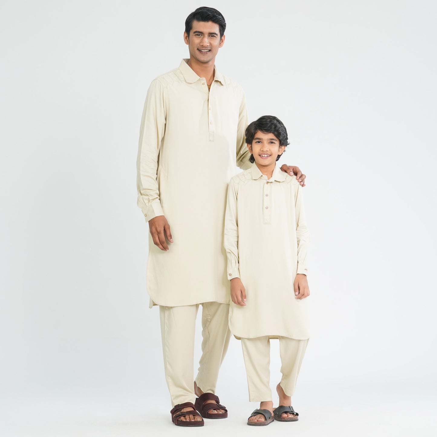 Men's Linen Kabli Set