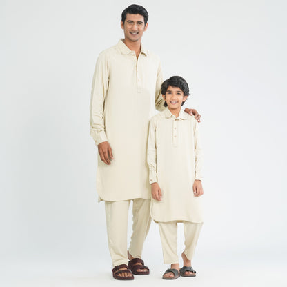 Men's Linen Kabli Set