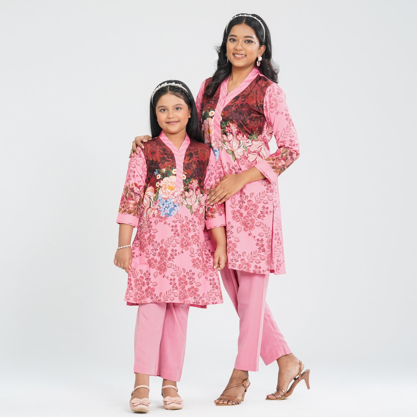 Girl’s Silk Two Piece Set