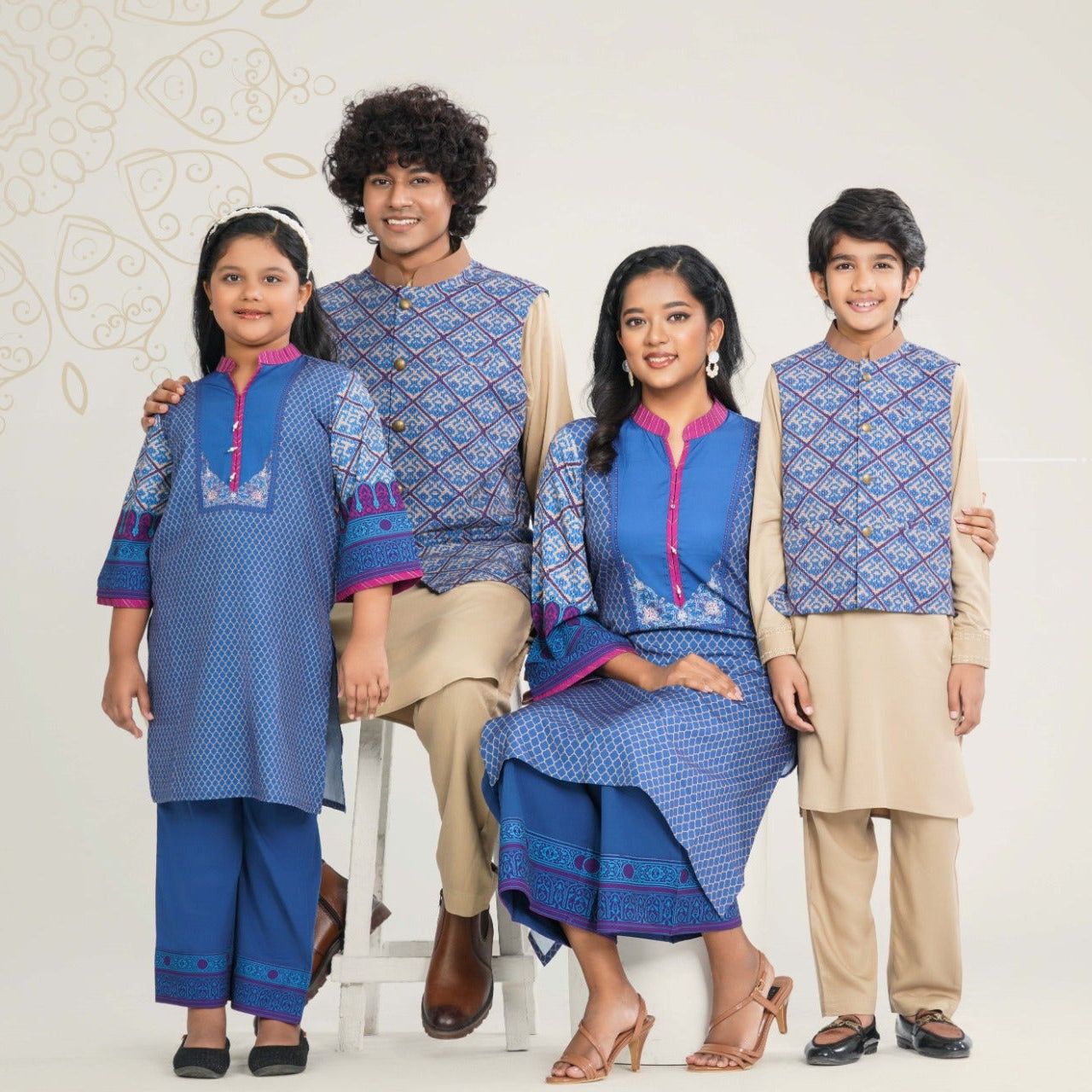 Girl's Blended Silk Two Piece Set