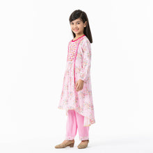 Load image into Gallery viewer, Girls Pink Ethnic Set
