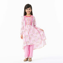 Load image into Gallery viewer, Girls Pink Ethnic Set
