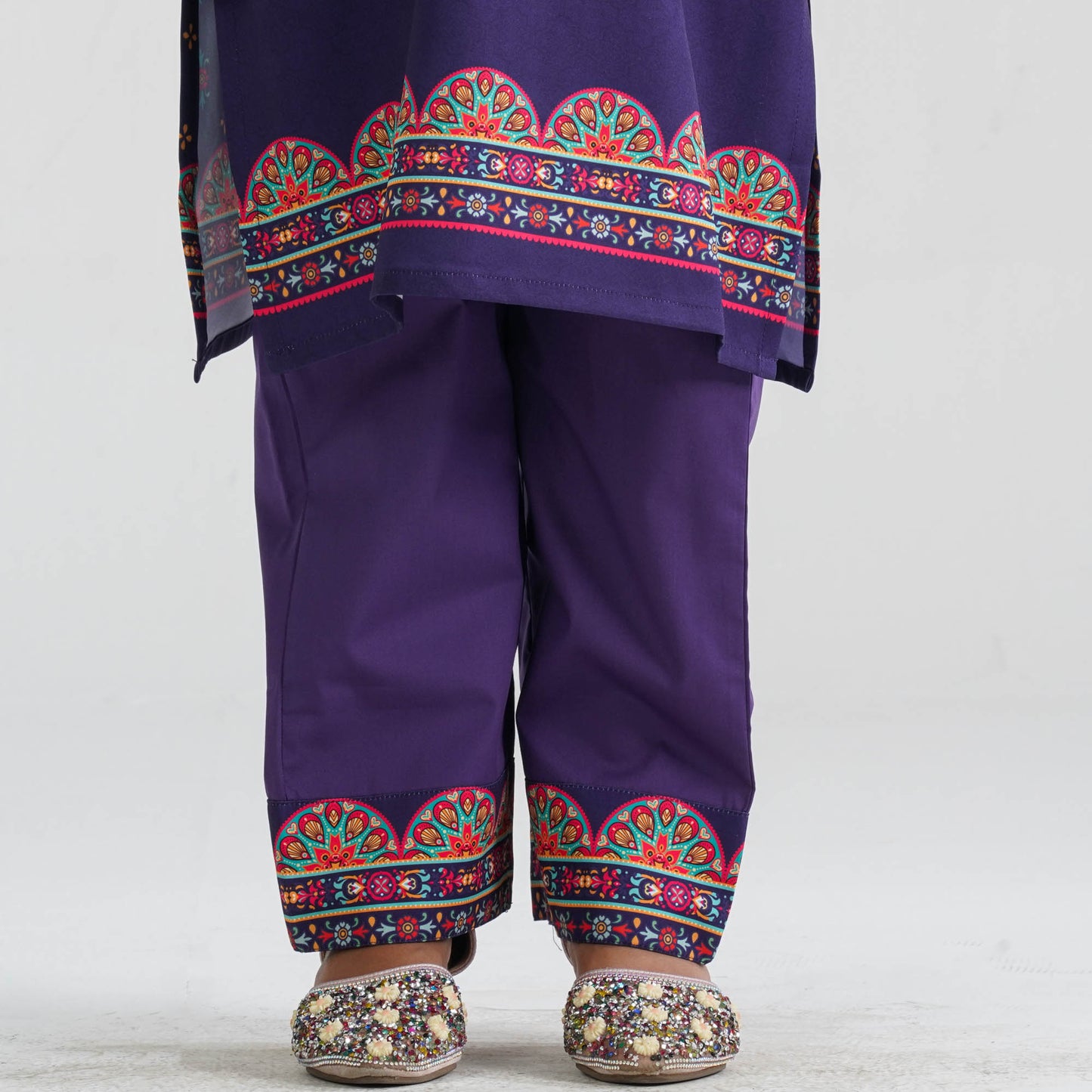 Girl's Blended Silk Two Piece Set