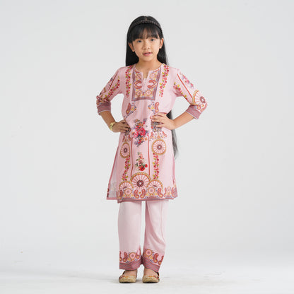 Girl's Digital Printed Two Piece Set