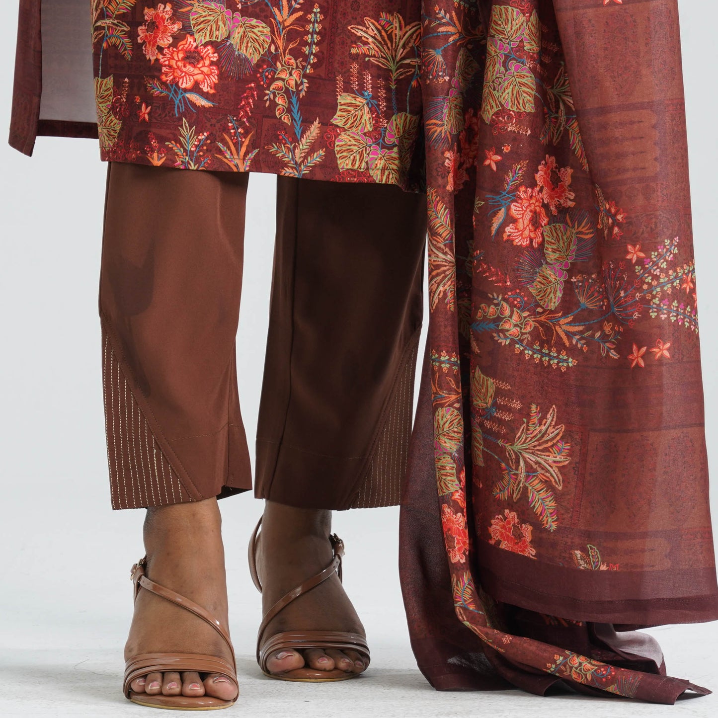 Women Blended Silk Three Piece Set