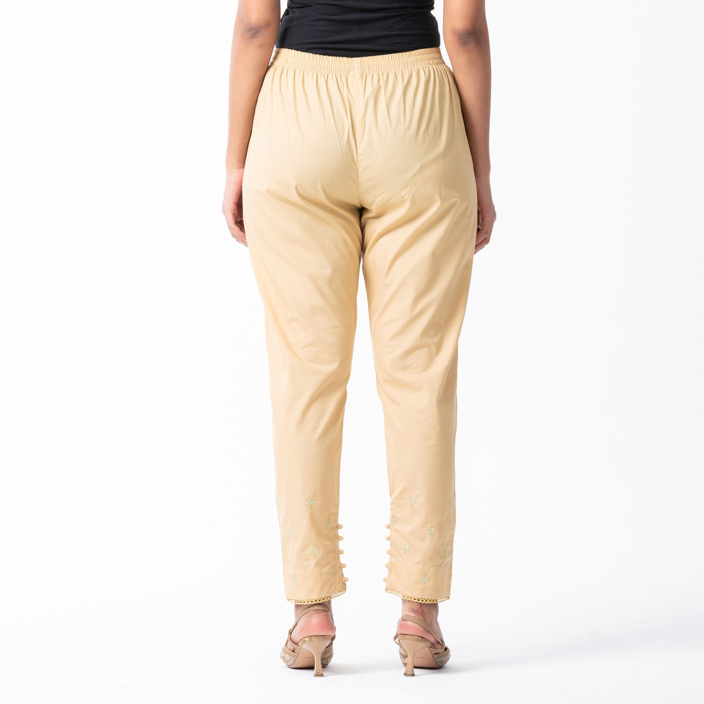 Womens Beige Ethnic Bottom