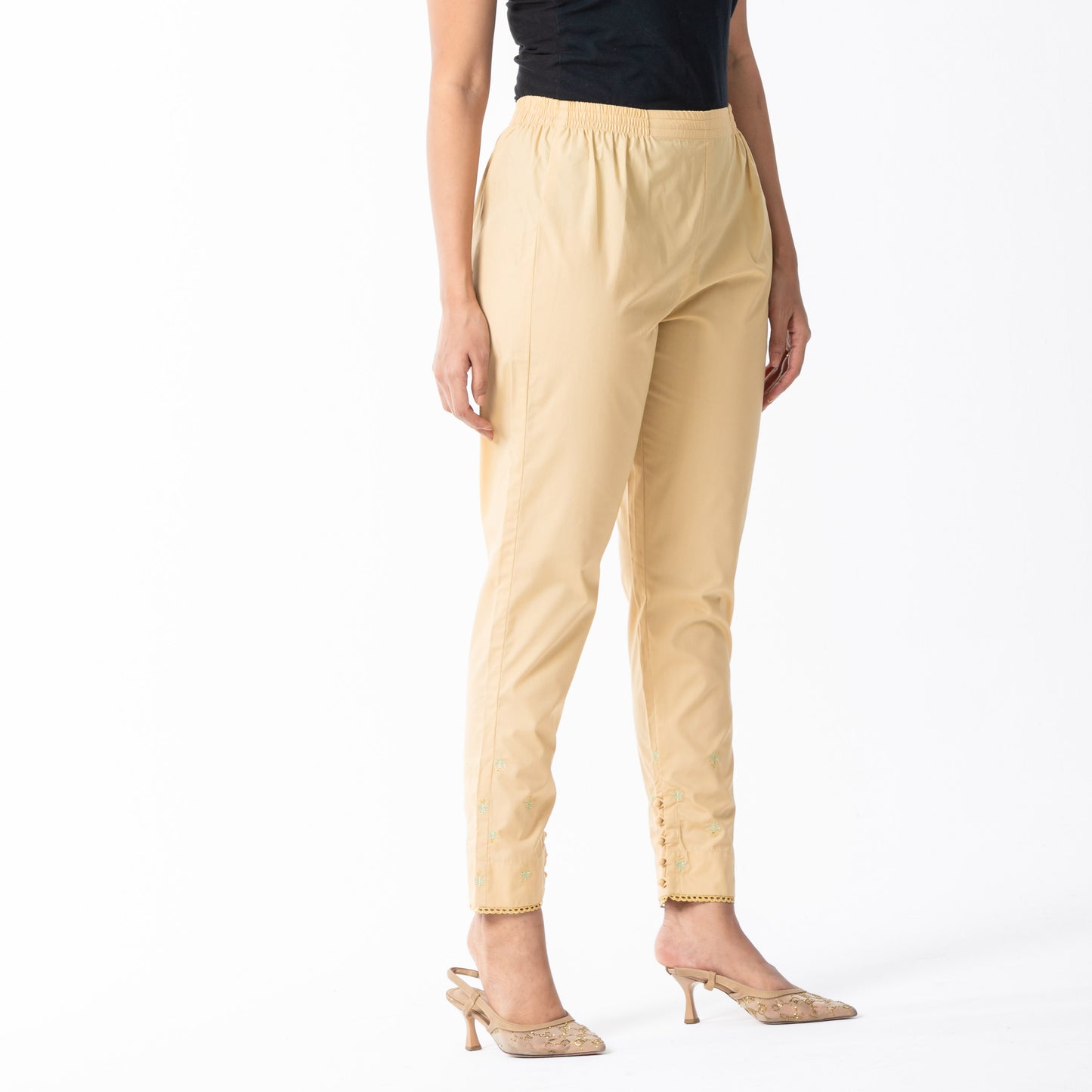 Womens Beige Ethnic Bottom