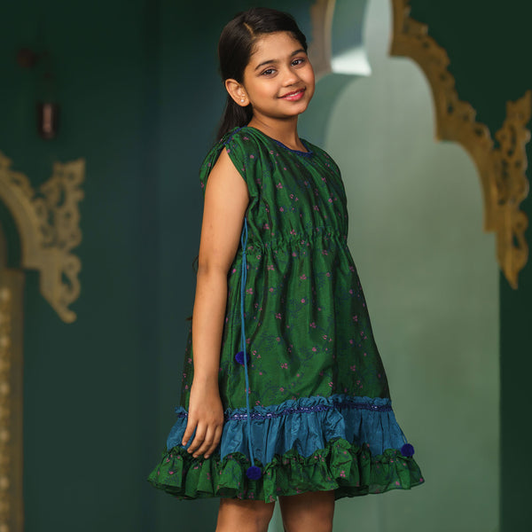 GIRLS FROCK-GREEN