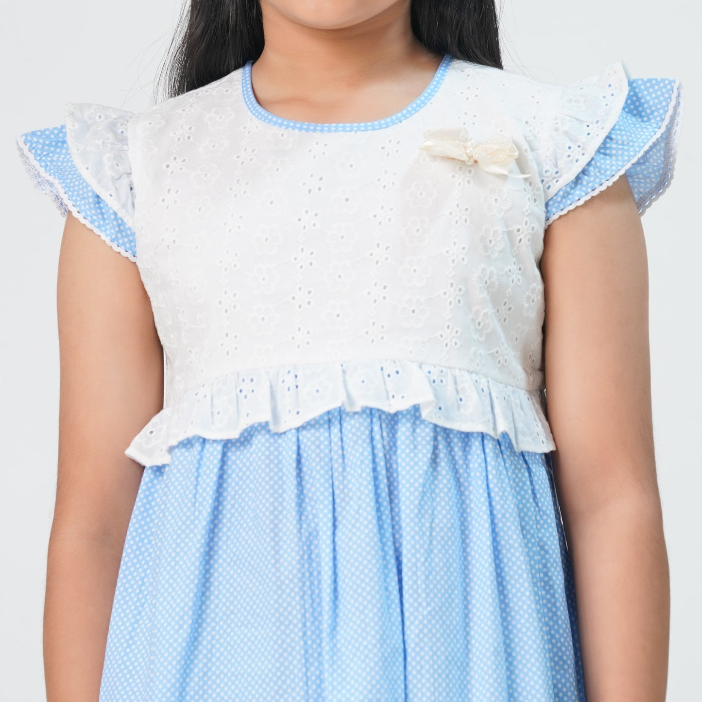 Girls Sky Blue Frock