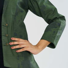 Load image into Gallery viewer, Women’s Green Ethnic Jacket
