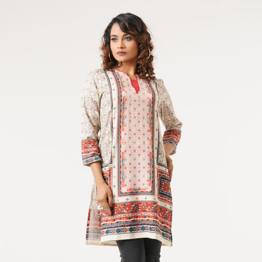 Womens Multicolor Ethnic Kurti