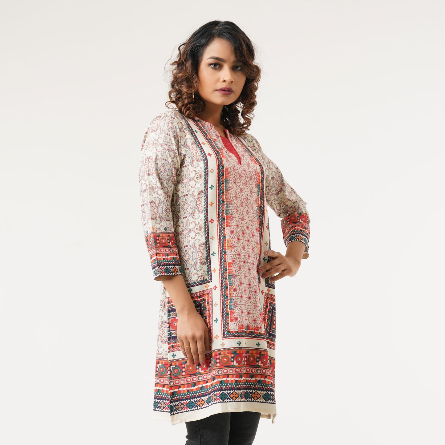 Womens Multicolor Ethnic Kurti