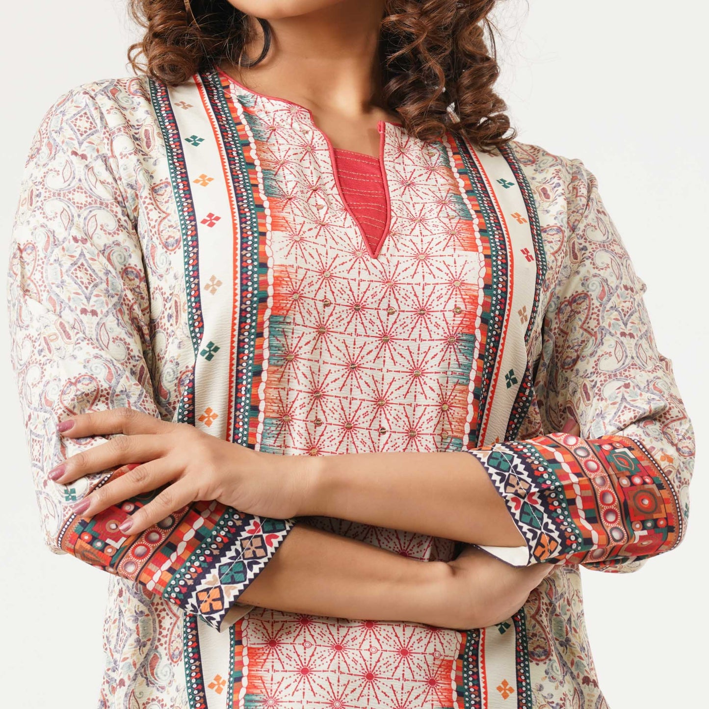 Womens Multicolor Ethnic Kurti