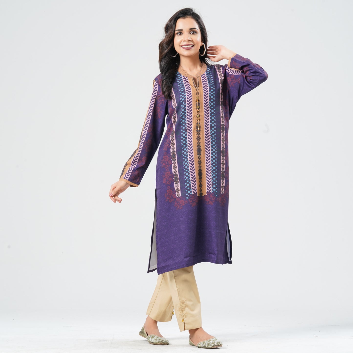 Women's Blended Silk Kurti