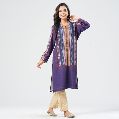 Women's Blended Silk Kurti