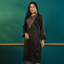 Load image into Gallery viewer, ETHNIC HIGH RANGE KURTI-BLACK
