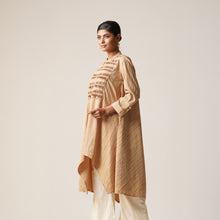 Load image into Gallery viewer, ETHNIC FUSION KURTI-BEIGE
