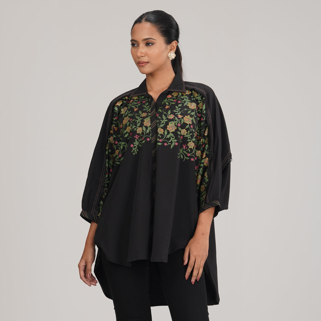 Womens Black Kurti