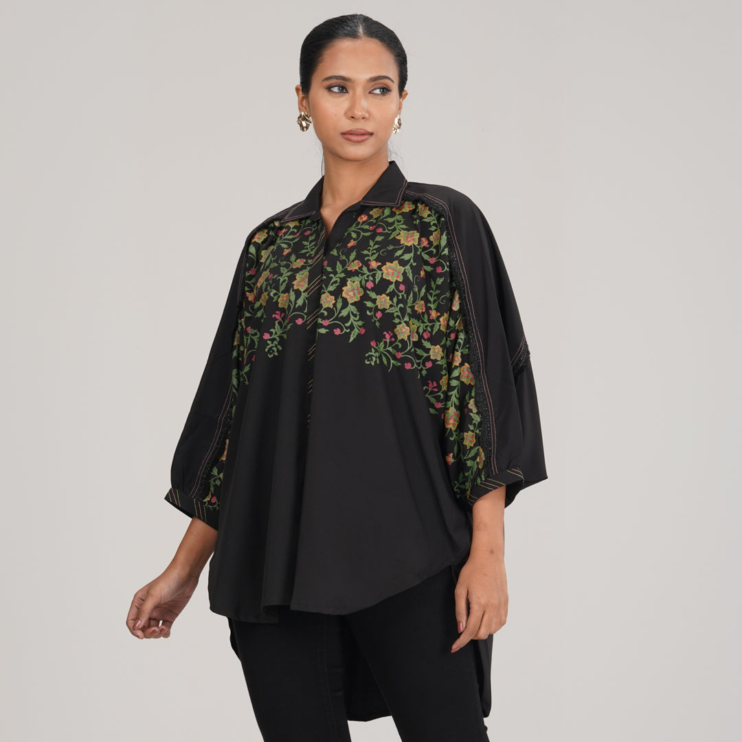 Womens Black Kurti